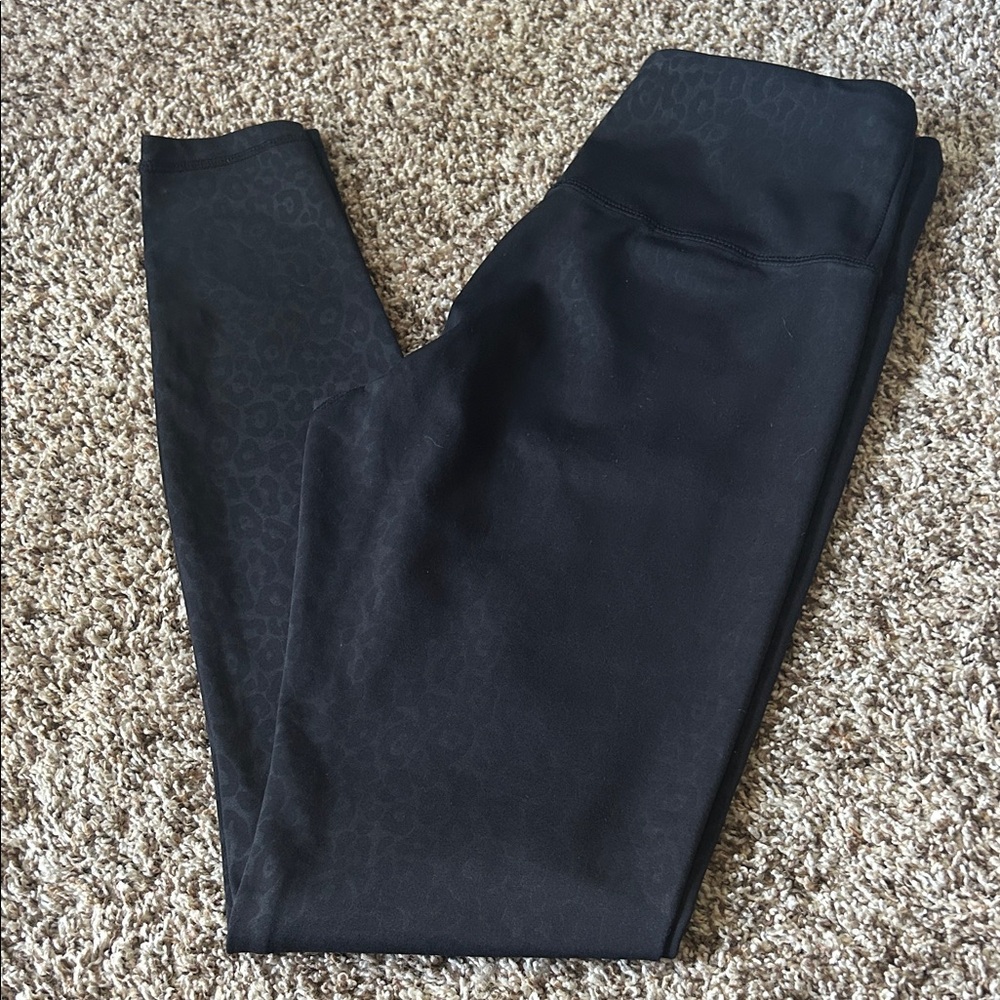 ZYIA Charcoal Leopard Print Leggings